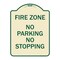 Signmission No Parking No Stopping Heavy-Gauge Aluminum Architectural Sign, 24" x 18", TG-1824-23703 A-DES-TG-1824-23703 - alternate 1